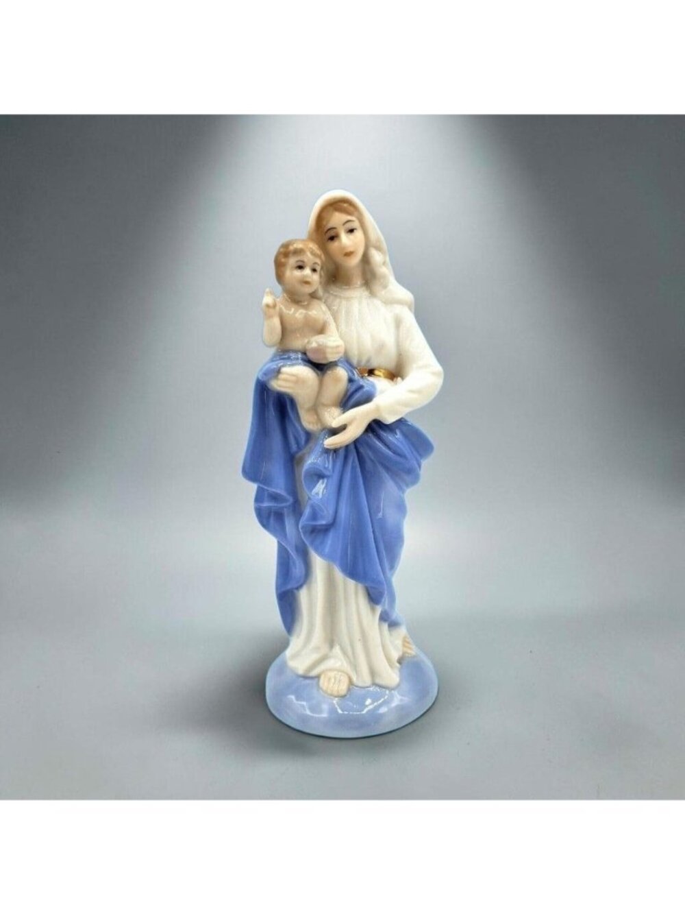 Lefton Madonna & Child Figurine Virgin Mary Jesus Catholic Statue